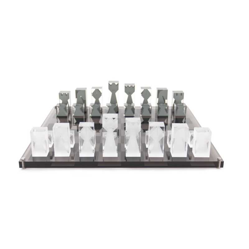 Brinquedos Clássicos Altamente Crystal Acrylic Chess Set
