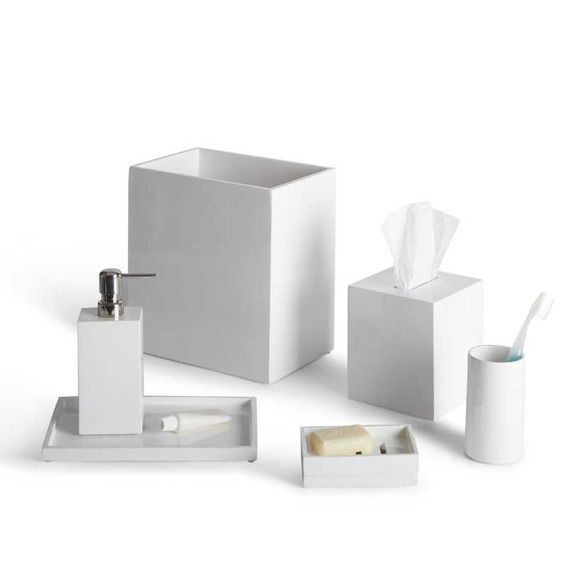 Design simples resina lacquare acessórios de banheiro conjunto