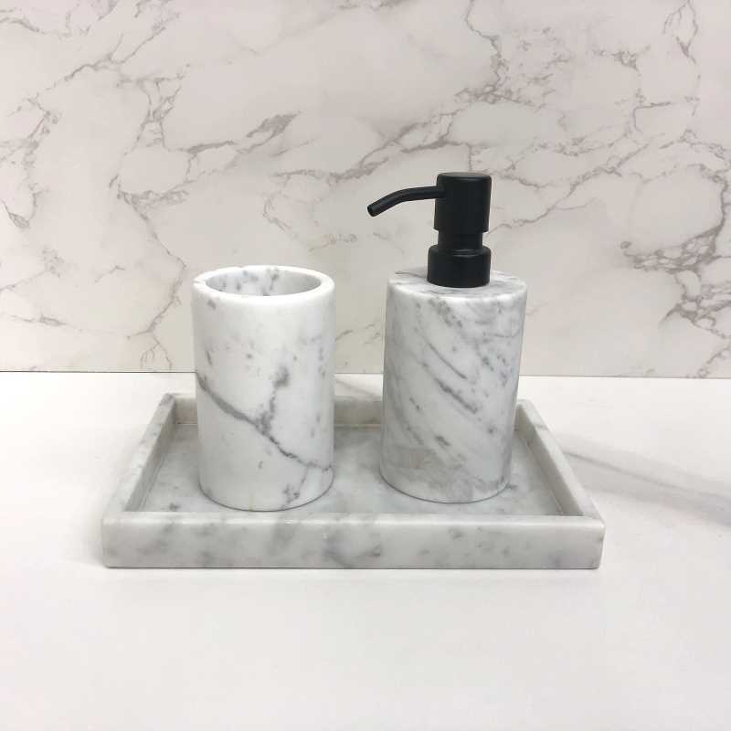 Conjunto de acessórios de banheiro de mármore de alta qualidade